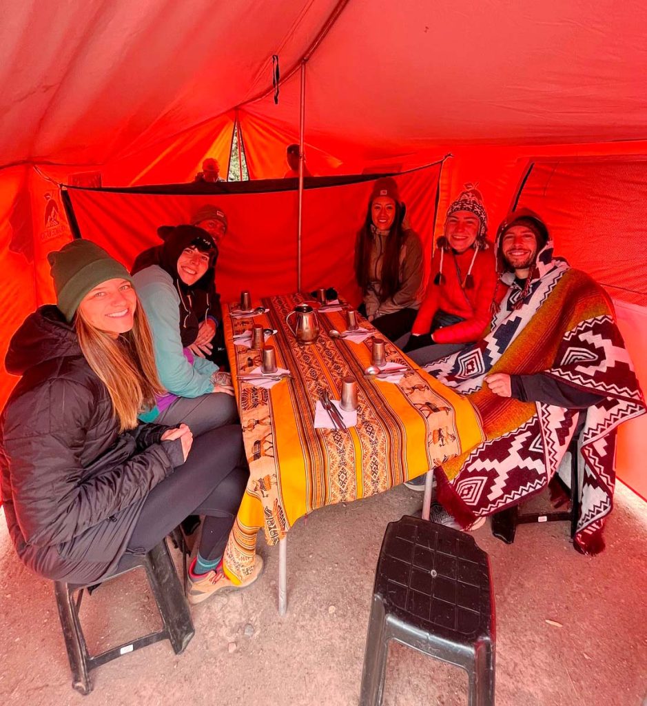 inca trail camping - orange nation peru