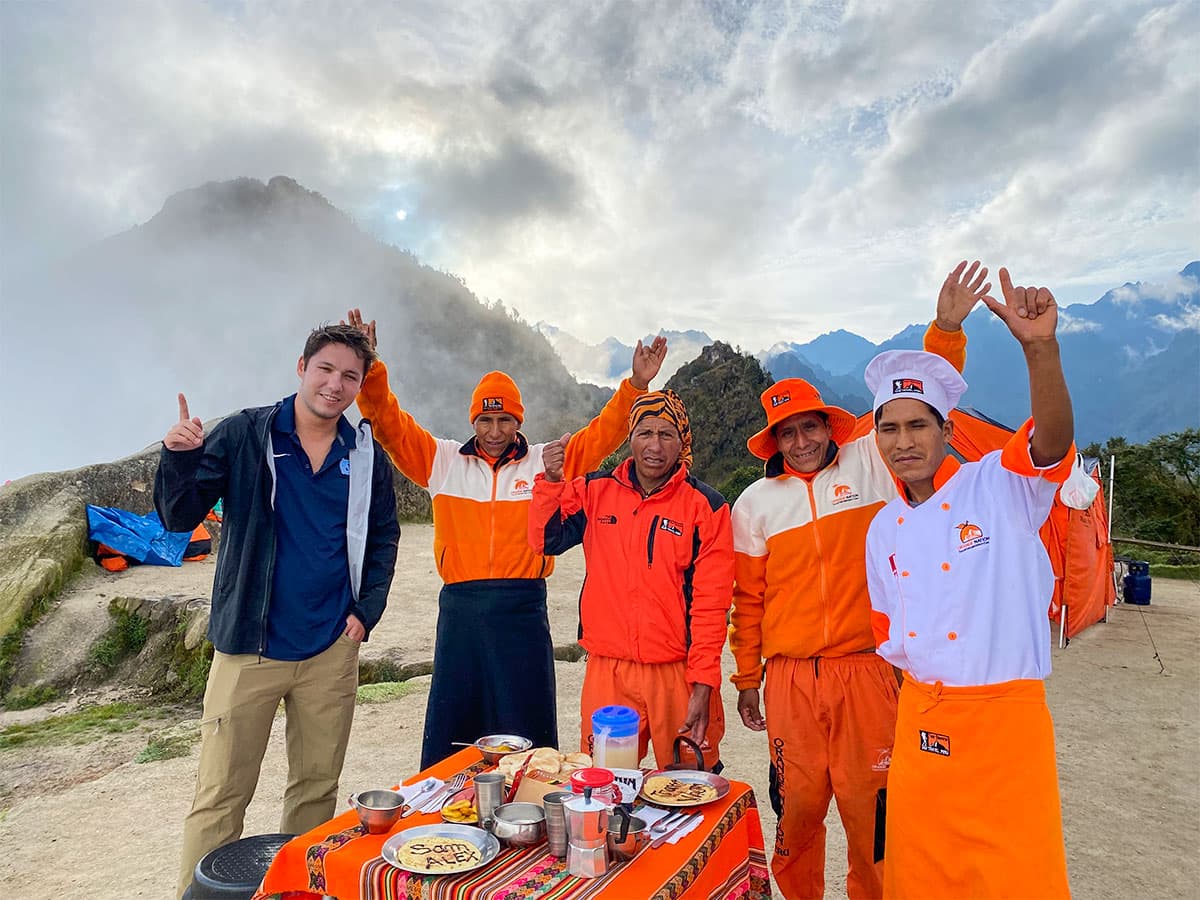 inca trail breakfast