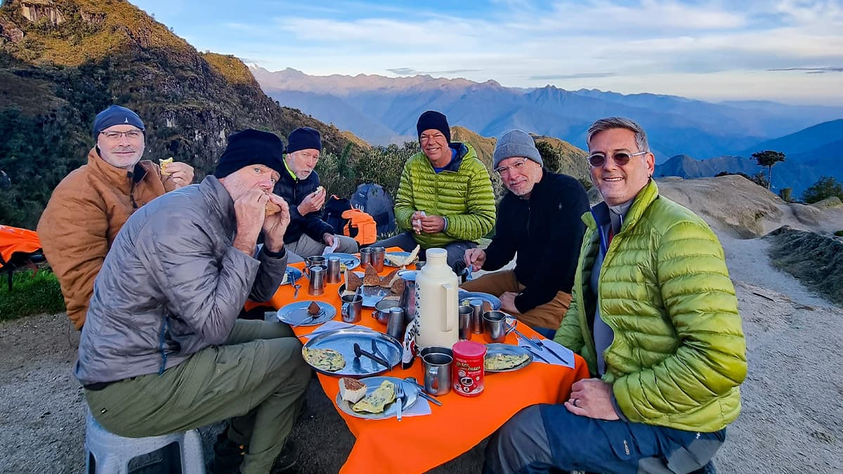 breakfast Inca Trail 3 days